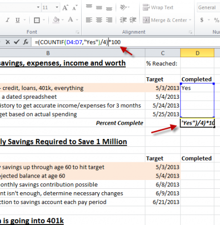 Utilisez Excel et Google Tasks pour créer le meilleur outil de gestion des objectifs jamais excelgoals11a