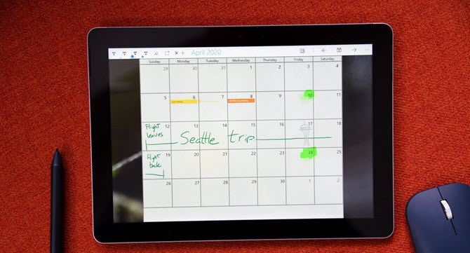 Calendrier Ink pour Windows 10