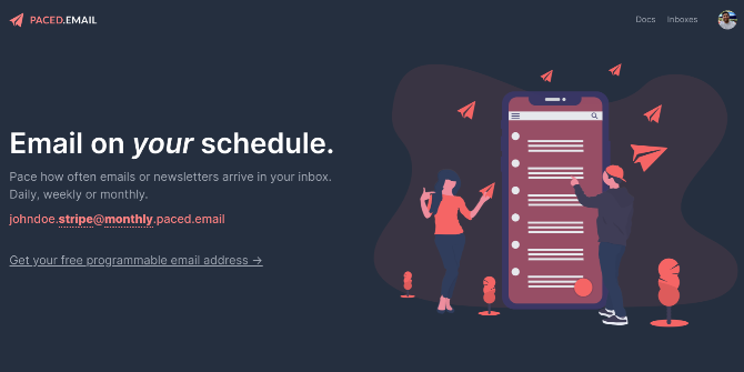 Paced Email vous donne un alias d'email pour les newsletters batch