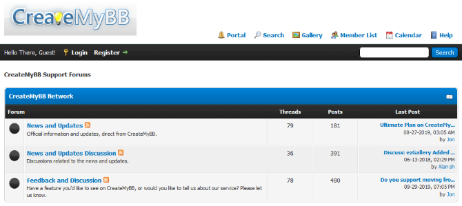 Forum CreateMyBB