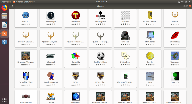 applications de jeux linux