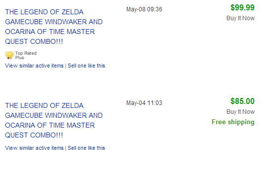 Zelda Wind Waker et Ocarina Master Quest Combo _ eBay