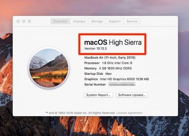 macOS À propos de ce Mac