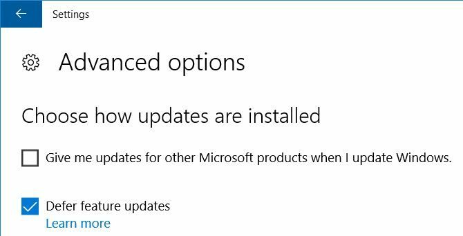 Comment obtenir la mise à jour des créateurs de Windows 10 maintenant Windows 10 diffère les mises à jour des fonctionnalités 670x342