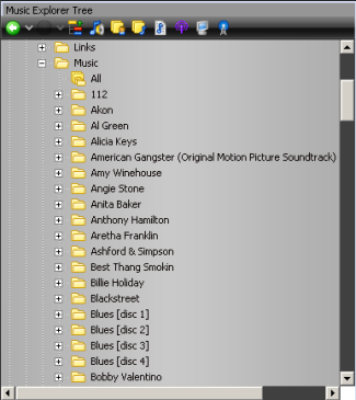 Exemple d'arbre musical MediaMonkey