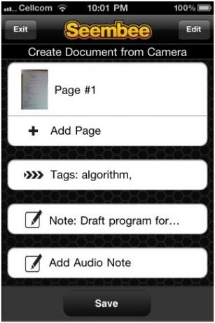 Seembee: une application iOS pour archiver vos documents d'une meilleure façon