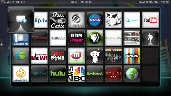 installation du thème xbmc