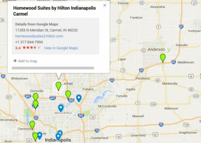 Google Maps Layer Hôtels