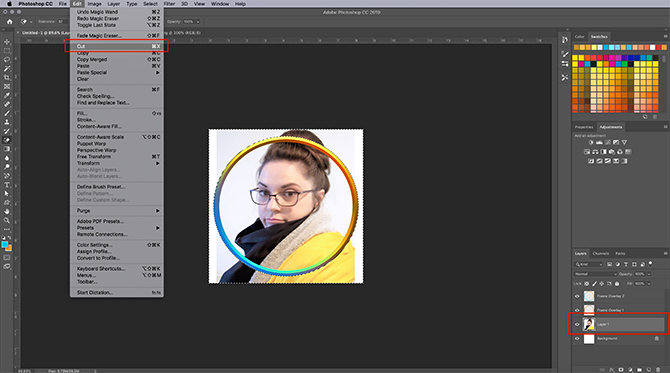 Comment faire un cadre photo virtuel Photoshop Cut Picture