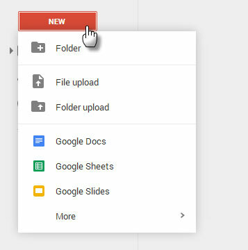 Google Drive - UI
