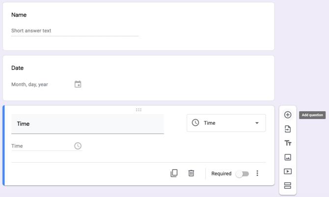 Questions détaillées sur Google Forms