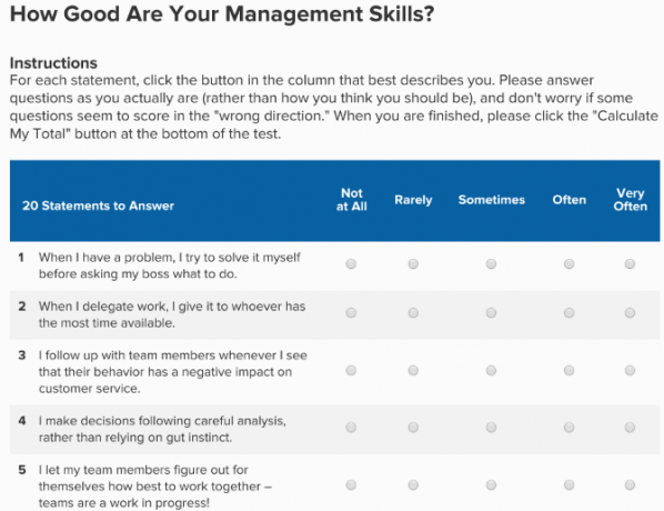 Trouvez votre style de gestion et améliorez vos compétences en gestion, en leadership et en relations humaines chez Mind Tools