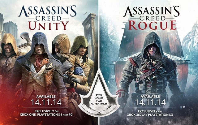 Assassins Creed Rogue et Unity