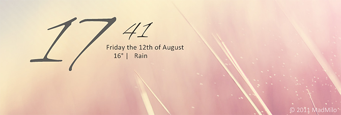 Meilleurs skins Rainmeter pour un bureau minimaliste - Exmouth Black