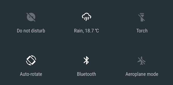 Android Nougat Weather Quick Settings Tile App