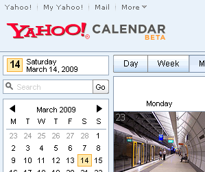 calendrier Yahoo