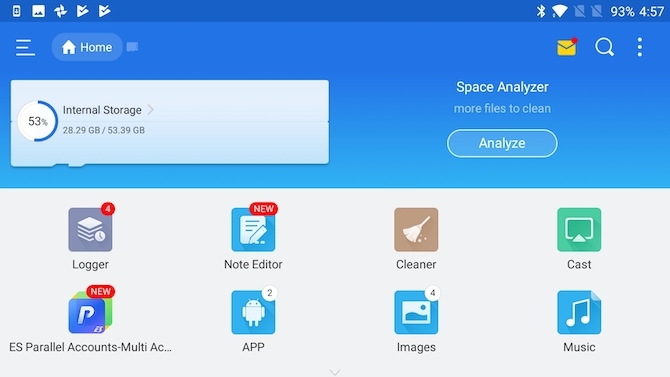 Gestionnaire de fichiers Android ES File Explorer