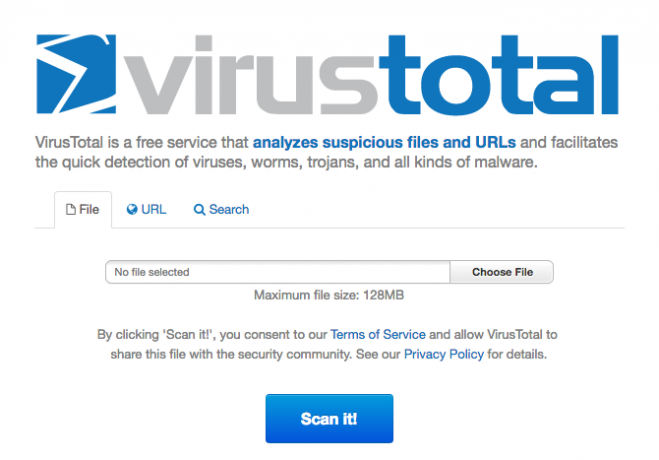 Sûreté et sécurité en ligne - VirusTotal