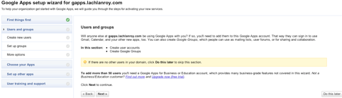 Guide Google Apps: e-mails gratuits et bien plus sur votre site Web ggle page16image8136 filtré