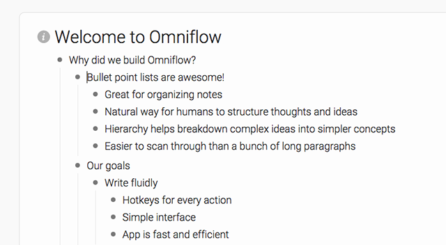 listes structurées omniflow