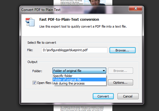 convertir au format pdf
