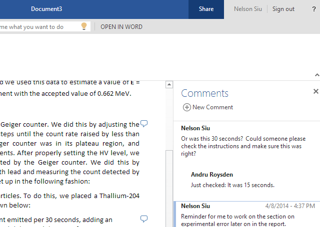 Mises à jour en ligne de Word avec commentaires, améliorations de liste et notes de bas de page