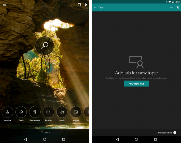 Rechercher des alternatives Android - Bing