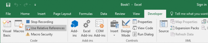 comment enregistrer une macro dans Excel 2016