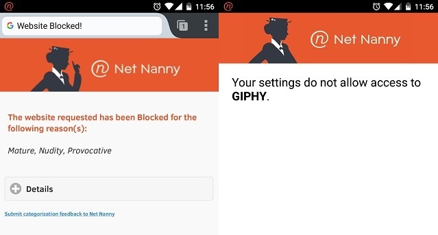 Net-Nanny-Capture d'écran Android