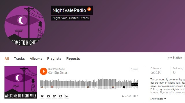 Podcast radio Night Vale sur SoundCloud