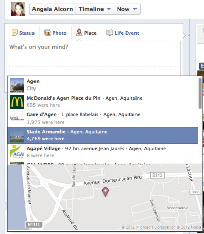 comment utiliser les lieux facebook