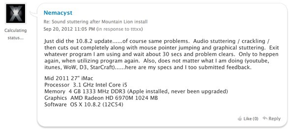 OS X Mountain Lion est loin d'être parfait et voici pourquoi le son 1082 xn