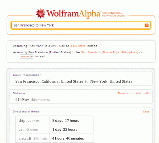 recherche wolfram alpha