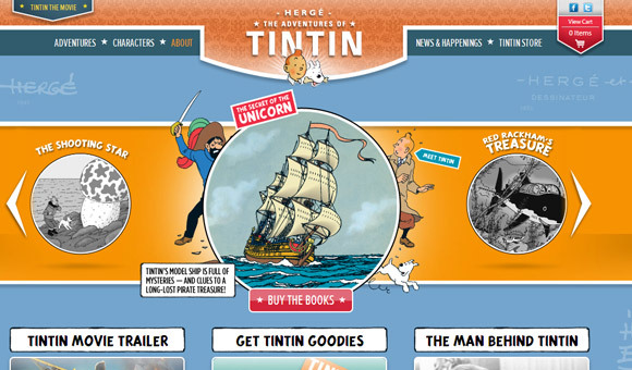 bandes dessinées de Tintin