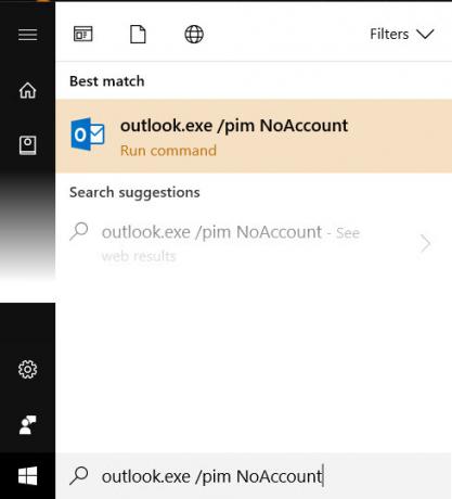 Commande Microsoft Outlook