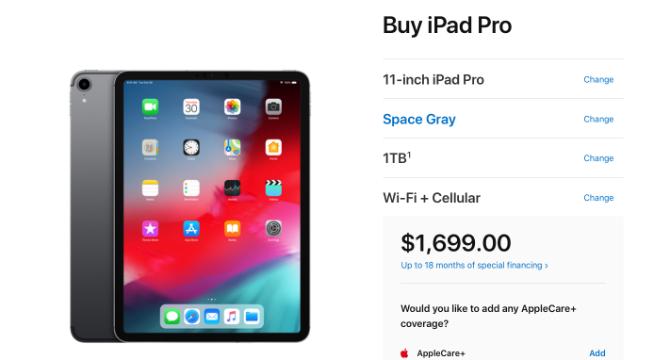 Prix ​​iPad Pro