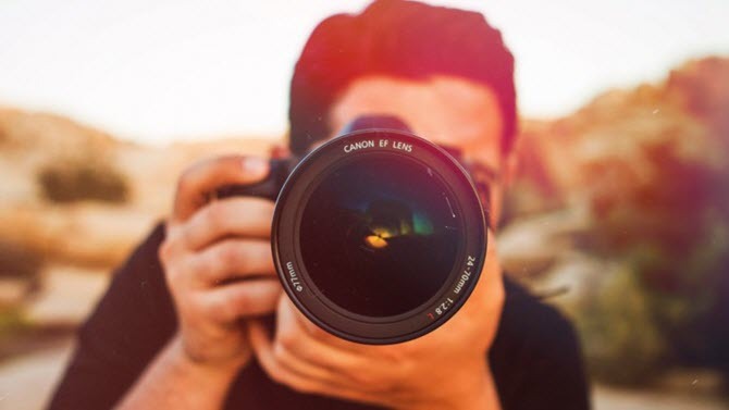 Photographe Prise de vue Objectif EF Canon