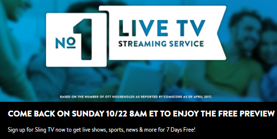 Comment regarder Sling TV gratuitement ce dimanche Sling TV