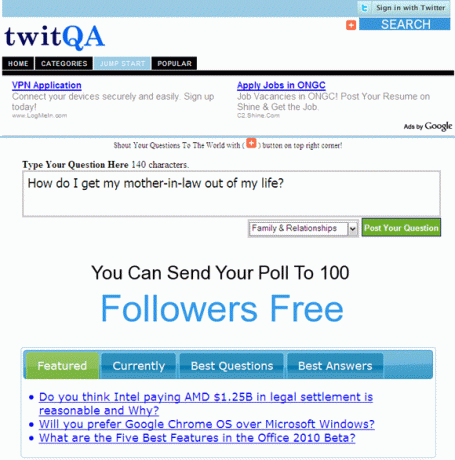 6 applications Web Twitter pour poser des questions à une foule Twitter twitQA