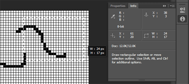 photoshop-pixel-artistes-position du curseur