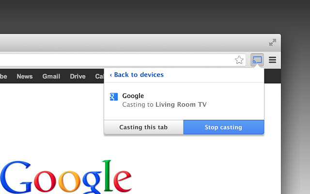 support de chromecast