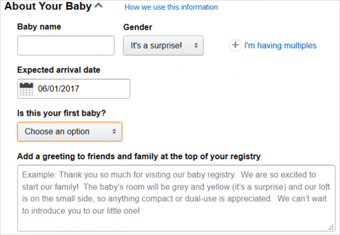 registre bébé amazon sur votre bébé