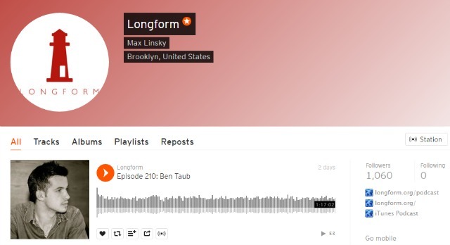 Podcast longform sur SoundCloud
