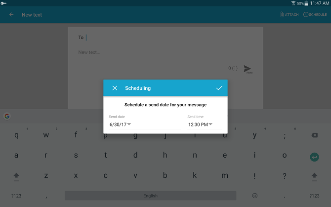 Comment envoyer et recevoir des messages texte sur une tablette Android