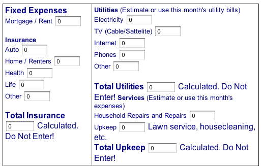 calculatrice de budget