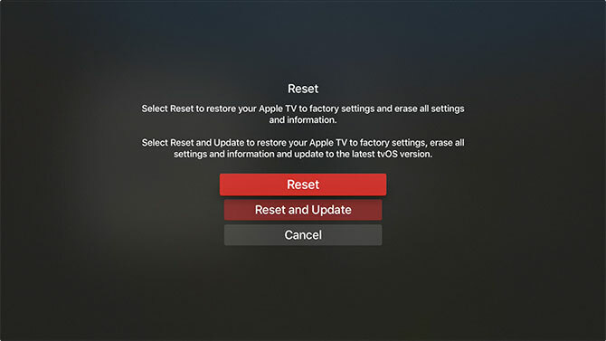 Comment configurer et utiliser la réinitialisation de votre Apple TV Apple TV