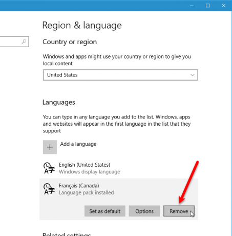 comment changer la langue du système dans Windows 10