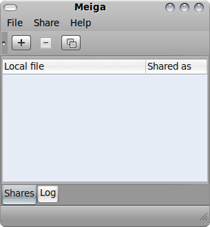 Meiga - L'un des meilleurs programmes de partage de fichiers Linux mainwindow