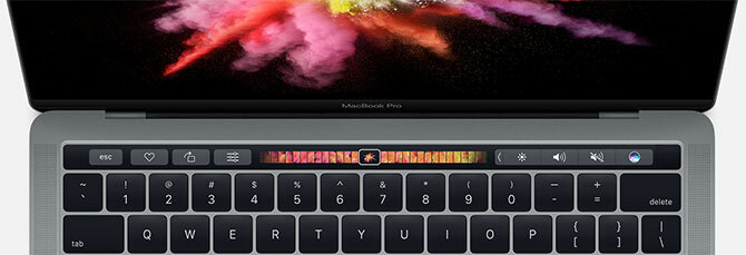 Barre tactile du MacBook Pro