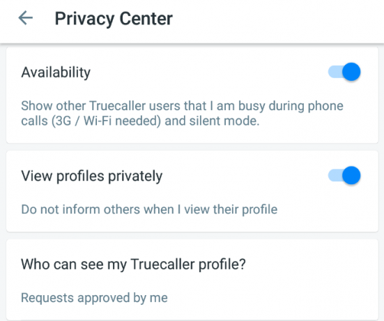 Confidentialité Truecaller